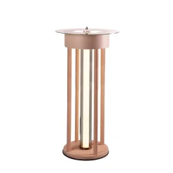 Lampada da Terra Media Fysi Rotonda in Legno