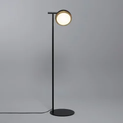 Lampada da terra Molly nera e oro