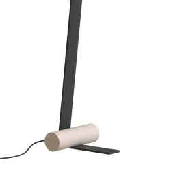 Lampada da terra Nastro nera e beige
