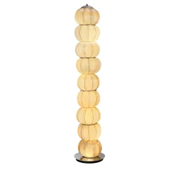 Lampada da Terra Nuvola in Vetro di Murano Ambra