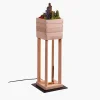 Lampada da Terra Piccola Fysi Quadrata in Legno di Faggio