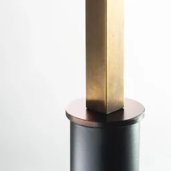 Lampada da terra Poggibonsi in Velluto Rosso Ruggine