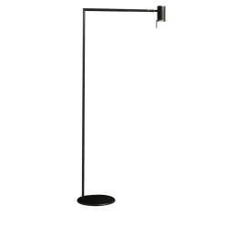 Lampada da Terra Rectus in Ottone Nero