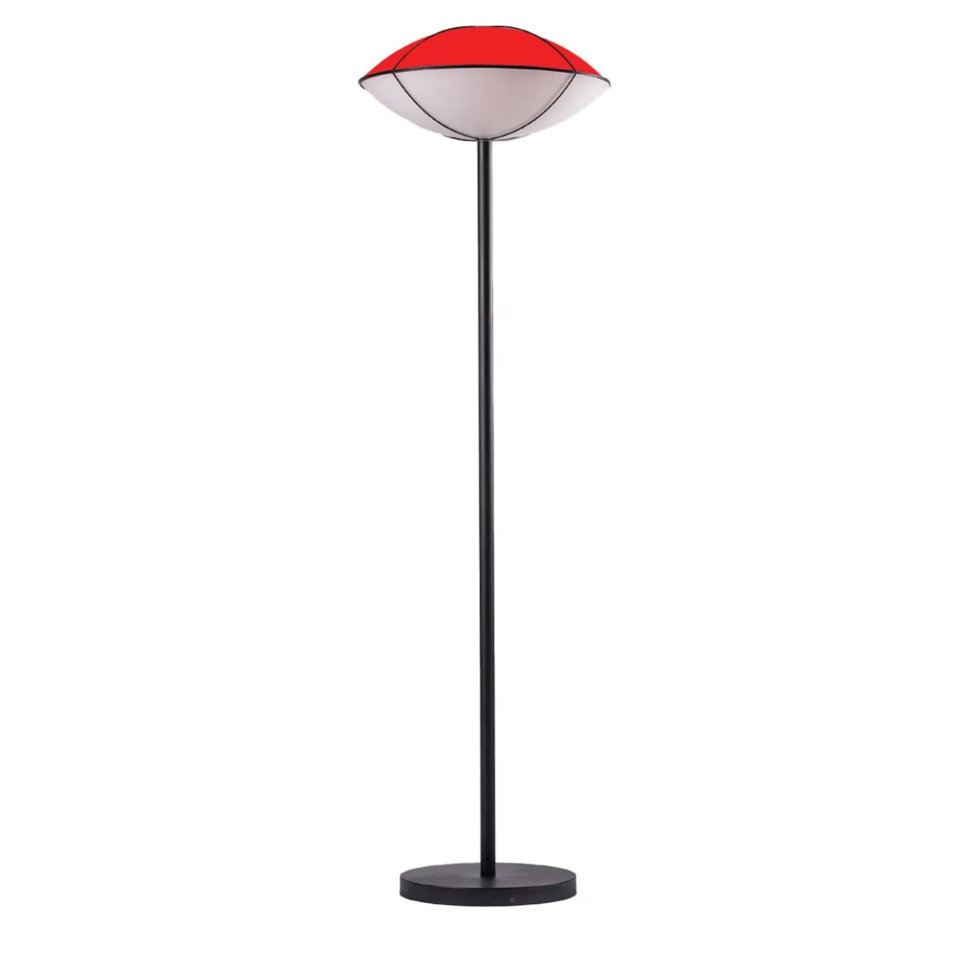 Lampada da terra rossa Dome di Simone Fanciullacci