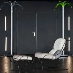 Lampada da terra Sanremo Pearl White di Dario Bartolini