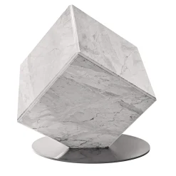 Lampada da terra scultorea Lybra in marmo di Carrara di Marco Piva
