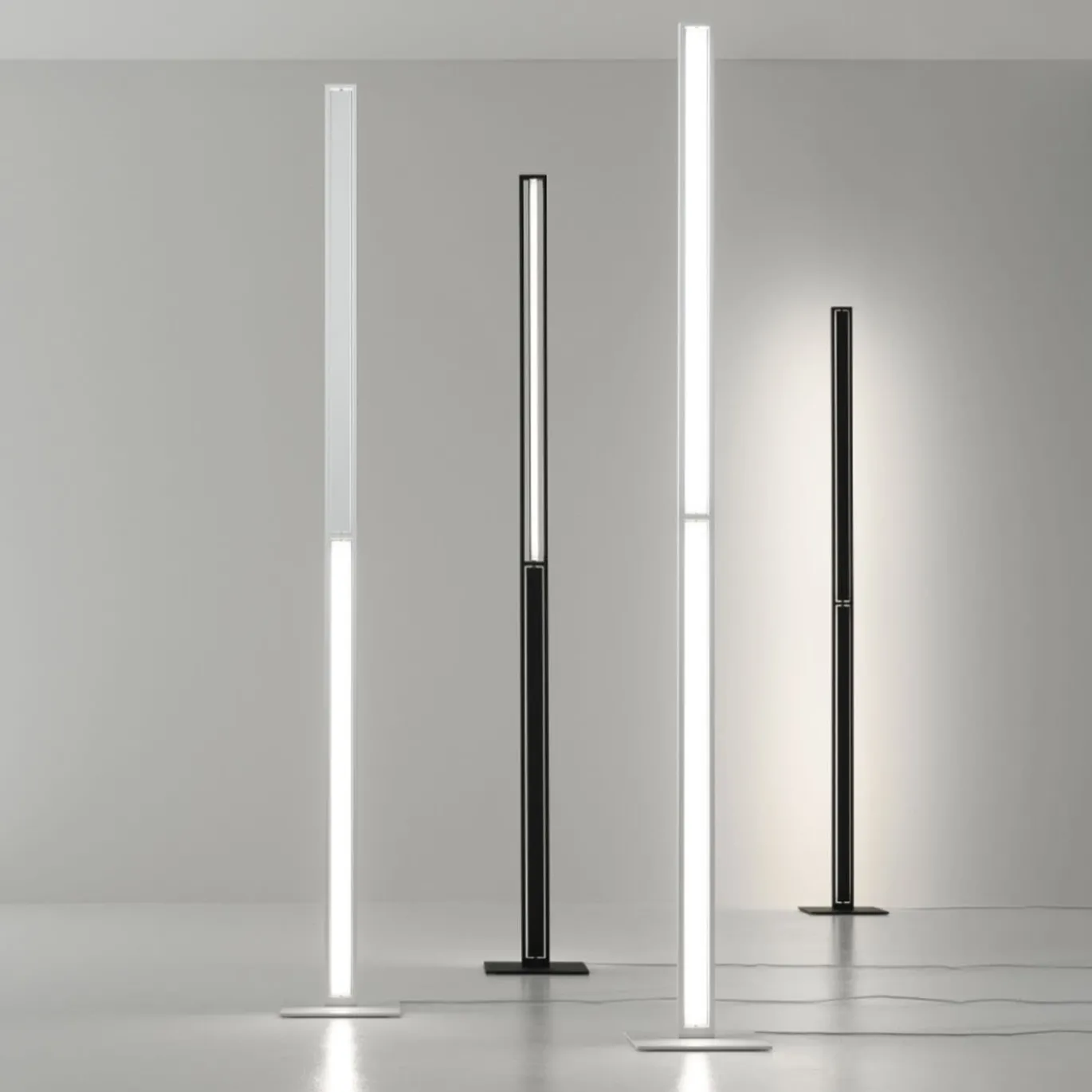 Lampada da terra Tablet Gray