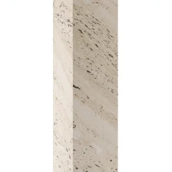 Lampada da Terra Totemica Squadrata Retroilluminata Eternal in Marmo Travertino di Bebo & Angel