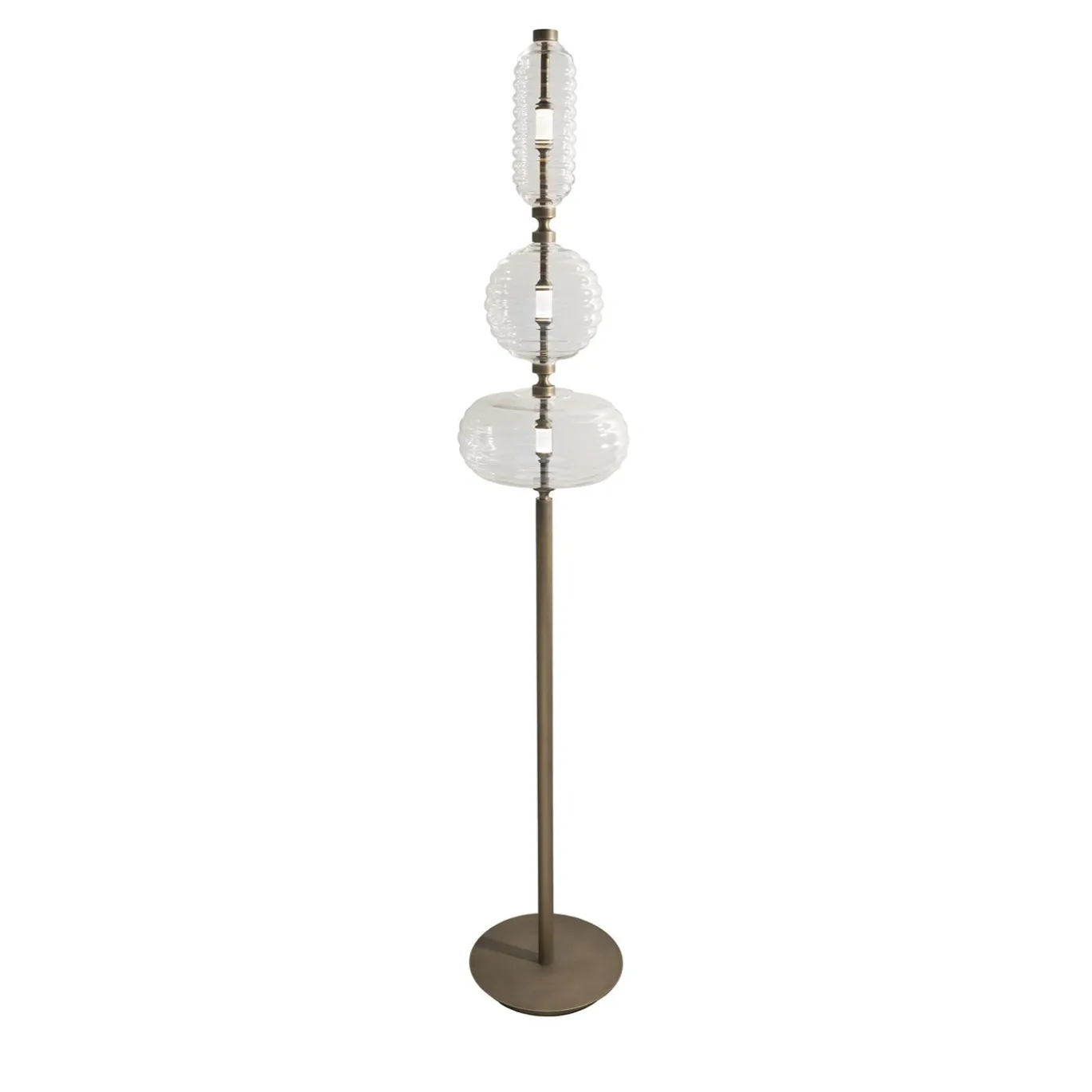 Lampada da terra Trinity 05 in bronzo di Mike Shilov