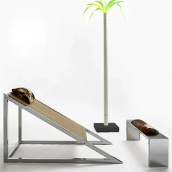 Lampada da terra verde Sanremo di Dario Bartolini