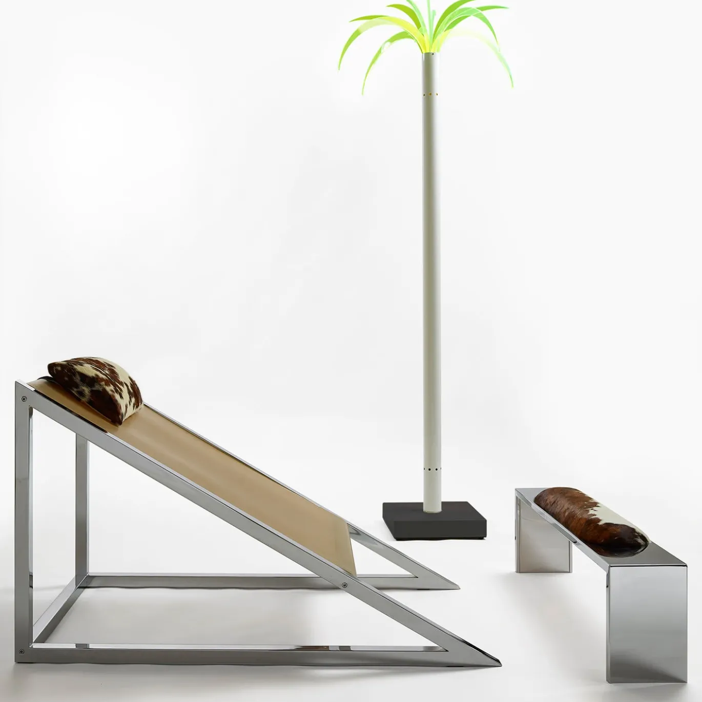 Lampada da terra verde Sanremo di Dario Bartolini