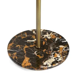 Lampada da terra Veronica con struttura in ottone e base in marmo