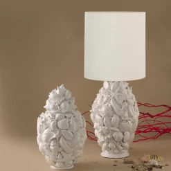 Lampada in ceramica Conchiglia Ovale