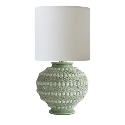 Lampada in maiolica Ortensia