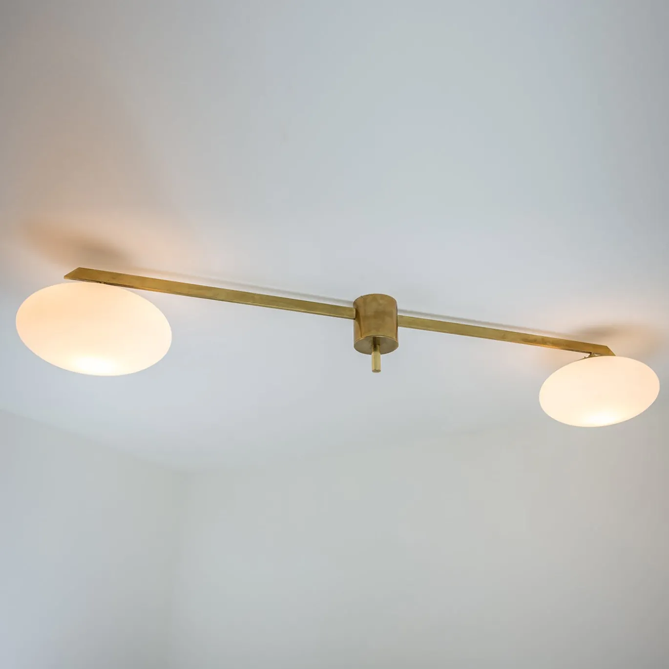Lampada in ottone da biliardo