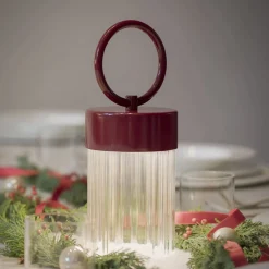Lampada Portatile Claretta Rosso Scuro