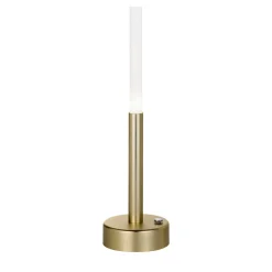 Lampada portatile Eklé in oro spazzolato