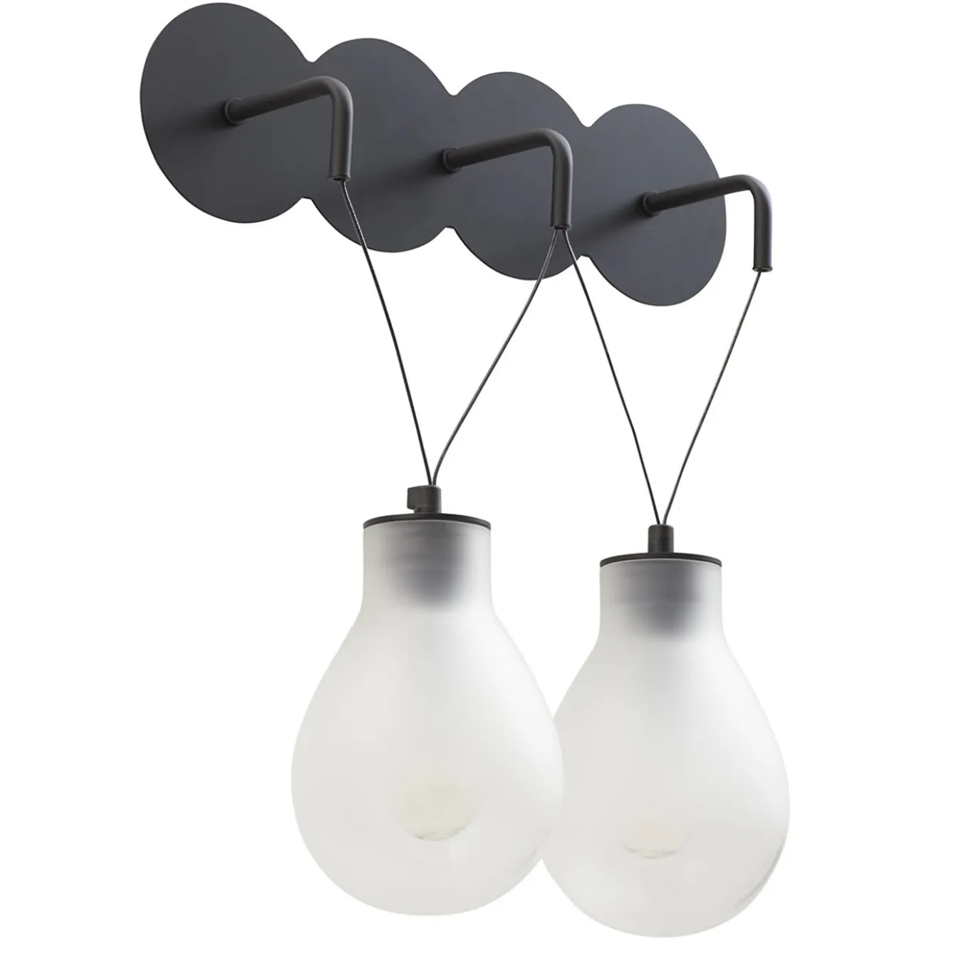 Lampada Rain da parete a 2 luci