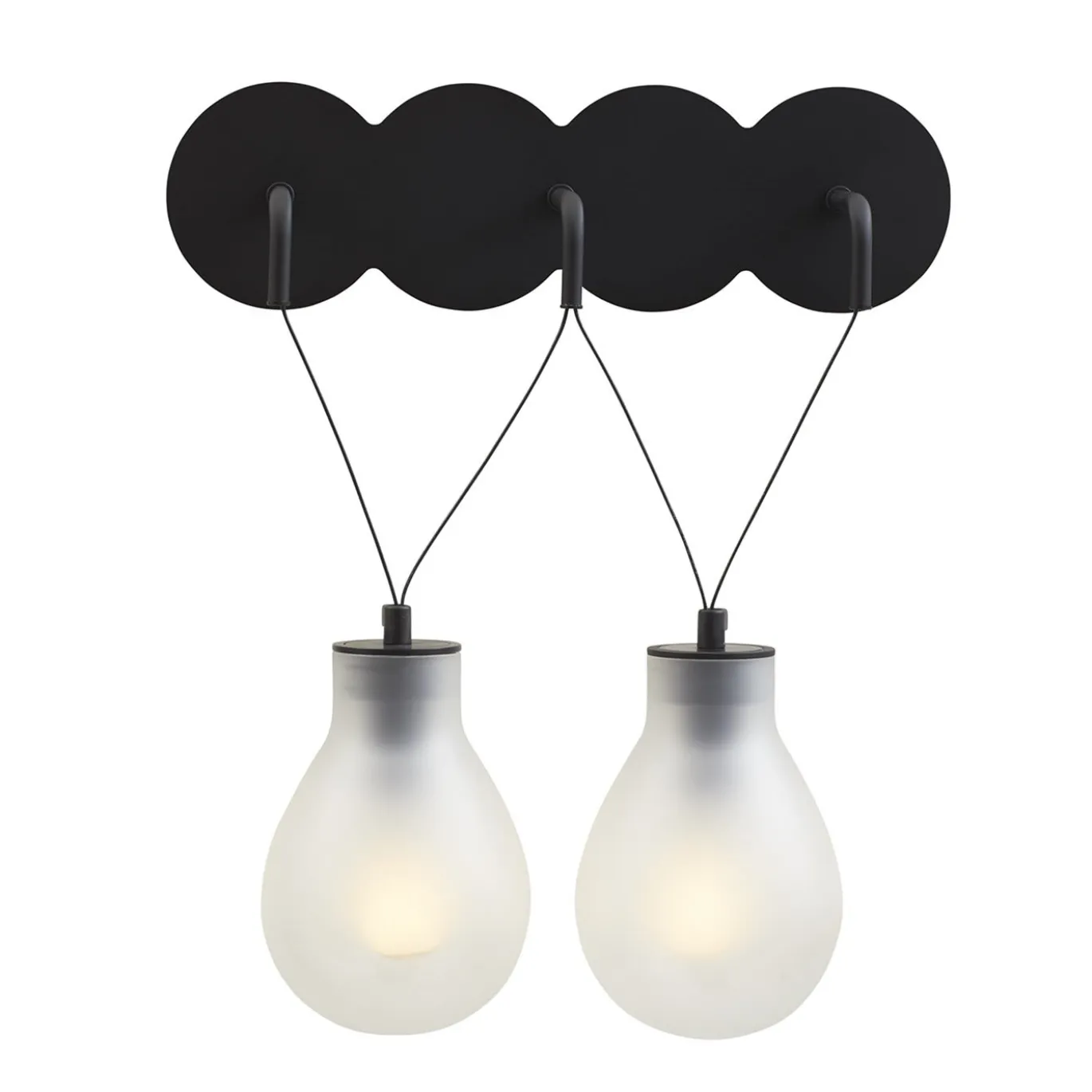 Lampada Rain da parete a 2 luci