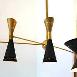 Lampadario a 4 bracci Asimmetrico