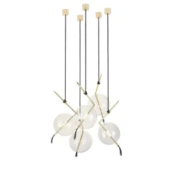 Lampadario a cinque luci Nuvola