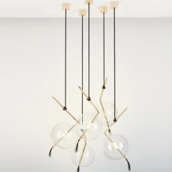 Lampadario a cinque luci Nuvola