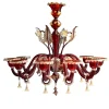 Lampadario Algieba rosso