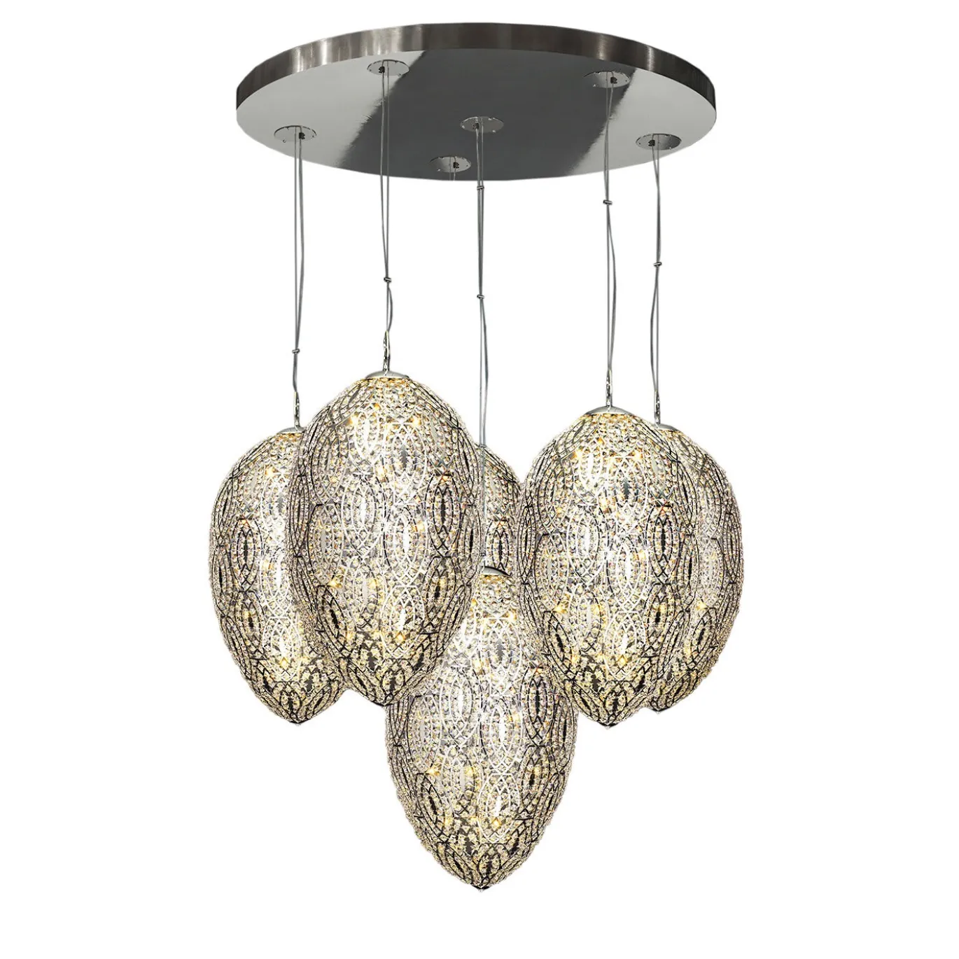 Lampadario a 6 luci Arabesque Egg