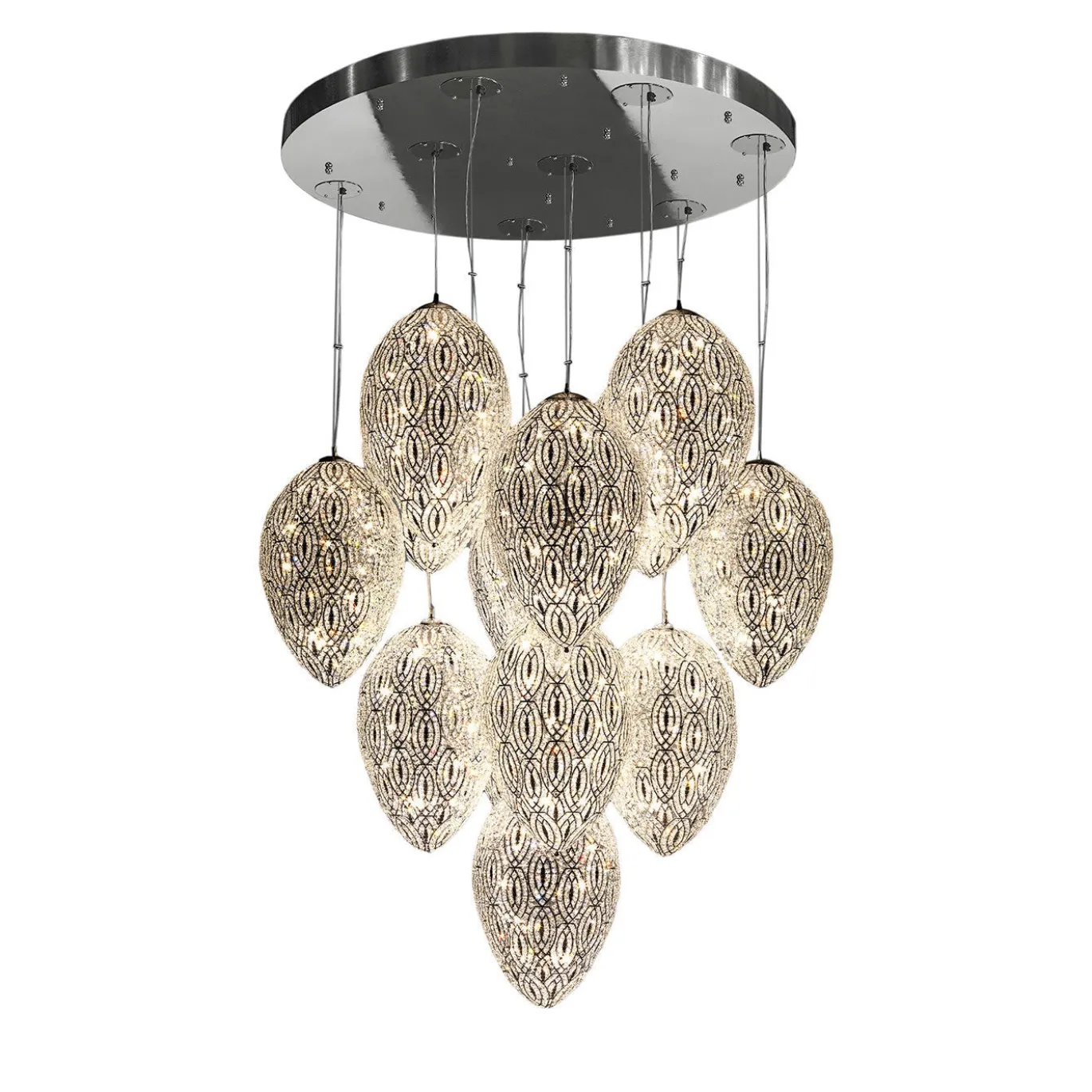 Lampadario a 14 luci Arabesque Egg