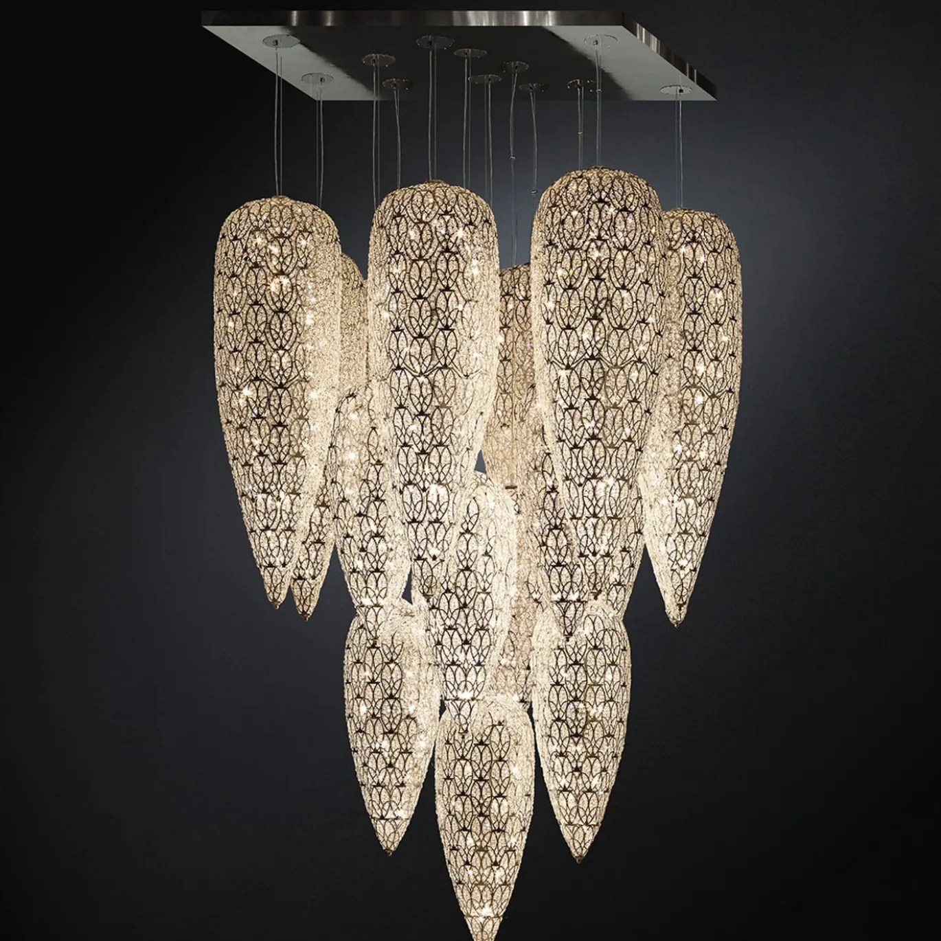 Lampadario a 17 luci Arabesque Sesation