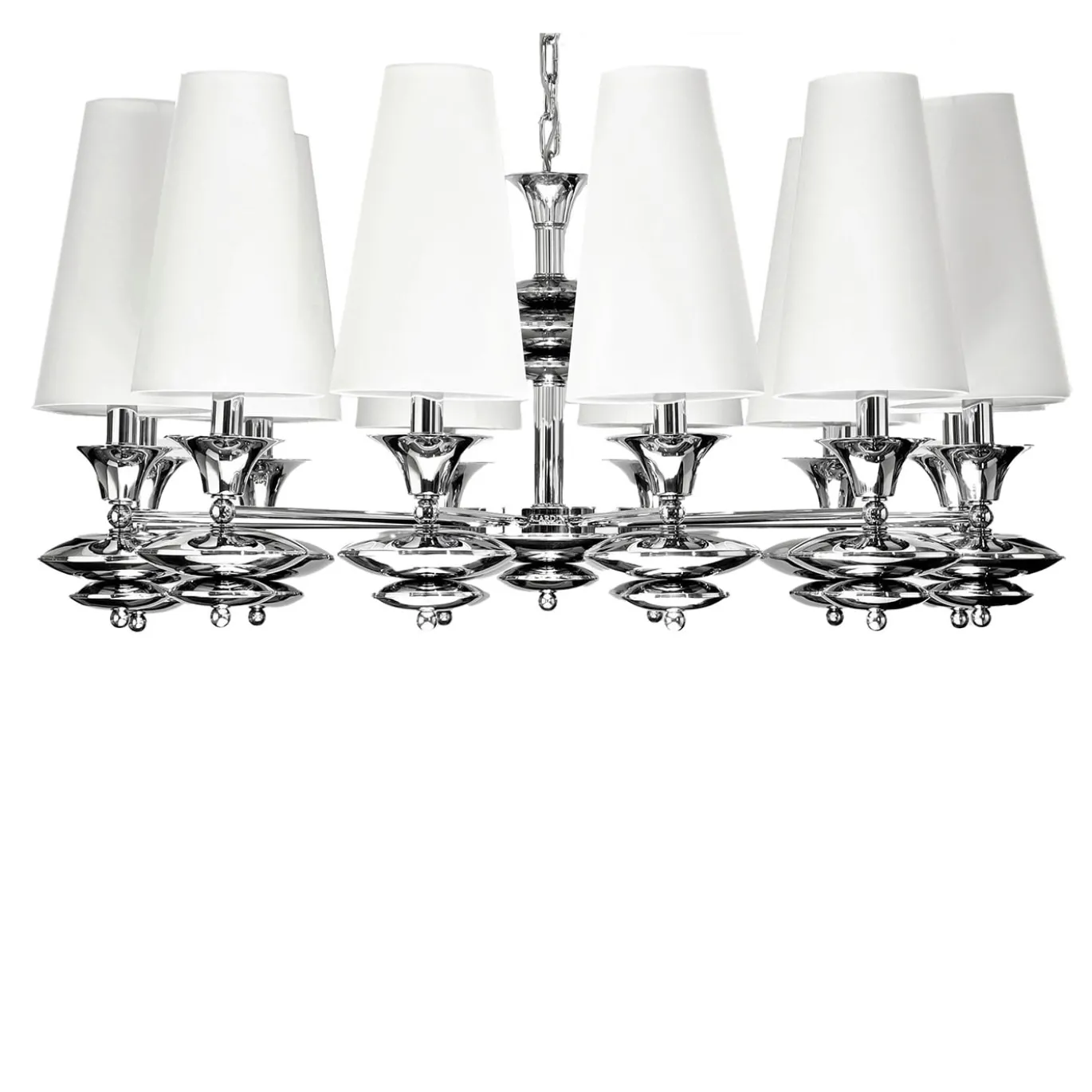 LAMPADARIO A 12 LUCI BIANCO SCARLETT