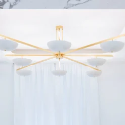 Lampadario a 8 luci Champagne di Valentina Fontana