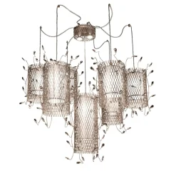 Lampadario a 6 luci Grid