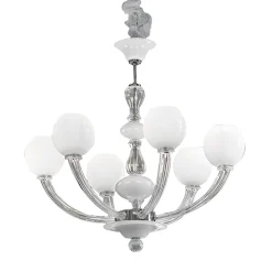 Lampadario a 6 luci in cristallo Balbi