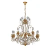 Lampadario 1458 a 10 luci in metallo