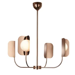 Lampadario a 4 luci Leaf di Matteo Zorzenoni