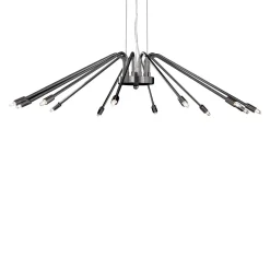 Lampadario a 12 luci nero Jolie