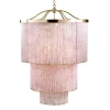 Lampadario a 9 Luci Quarzo Rosa