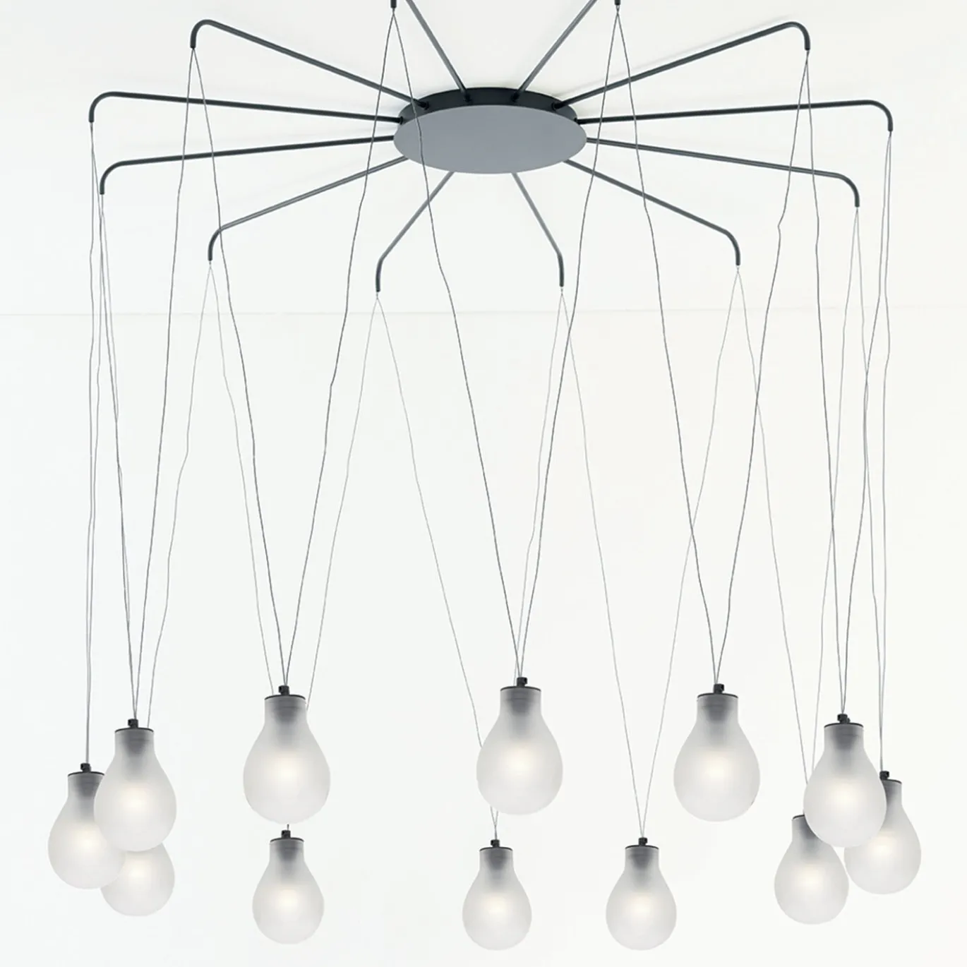 Lampadario a 12 luci Rain