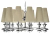 LAMPADARIO A 12 LUCI SCARLETT BEIGE