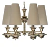 LAMPADARIO A 6 LUCI SCARLETT BEIGE
