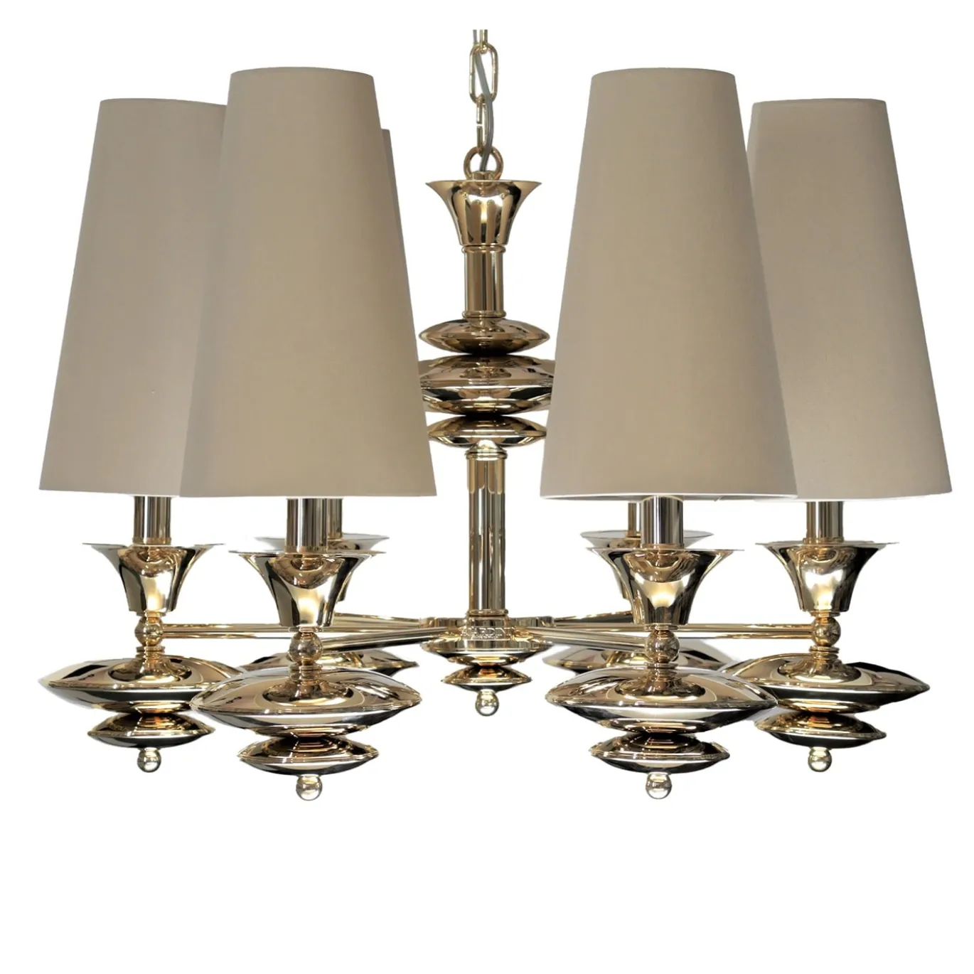 LAMPADARIO A 6 LUCI SCARLETT BEIGE