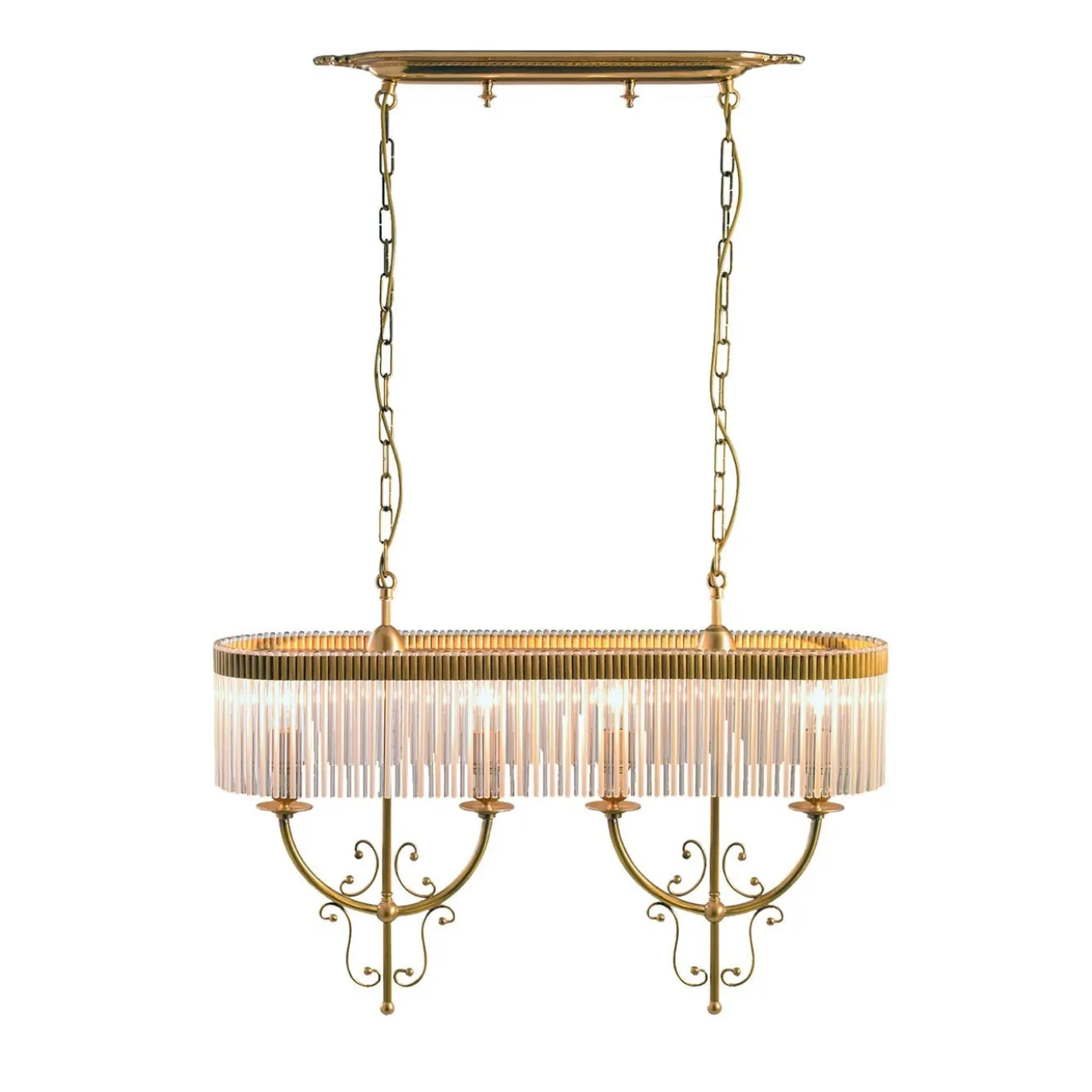 Lampadario a 4 luci Seicento di Luca Bussacchini