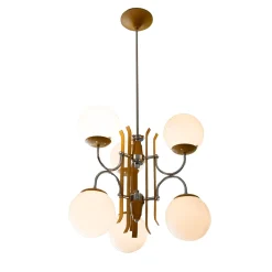 Lampadario a 6 luci Stilnovo