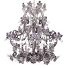 Lampadario Anniversary a 13 luci nero e viola