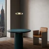 Lampadario a pendente in vetro di champagne singolo per lounge