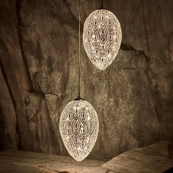 Lampadario Arabesque Egg a 2 luci