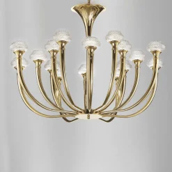 Lampadario Art Déco con cristallo