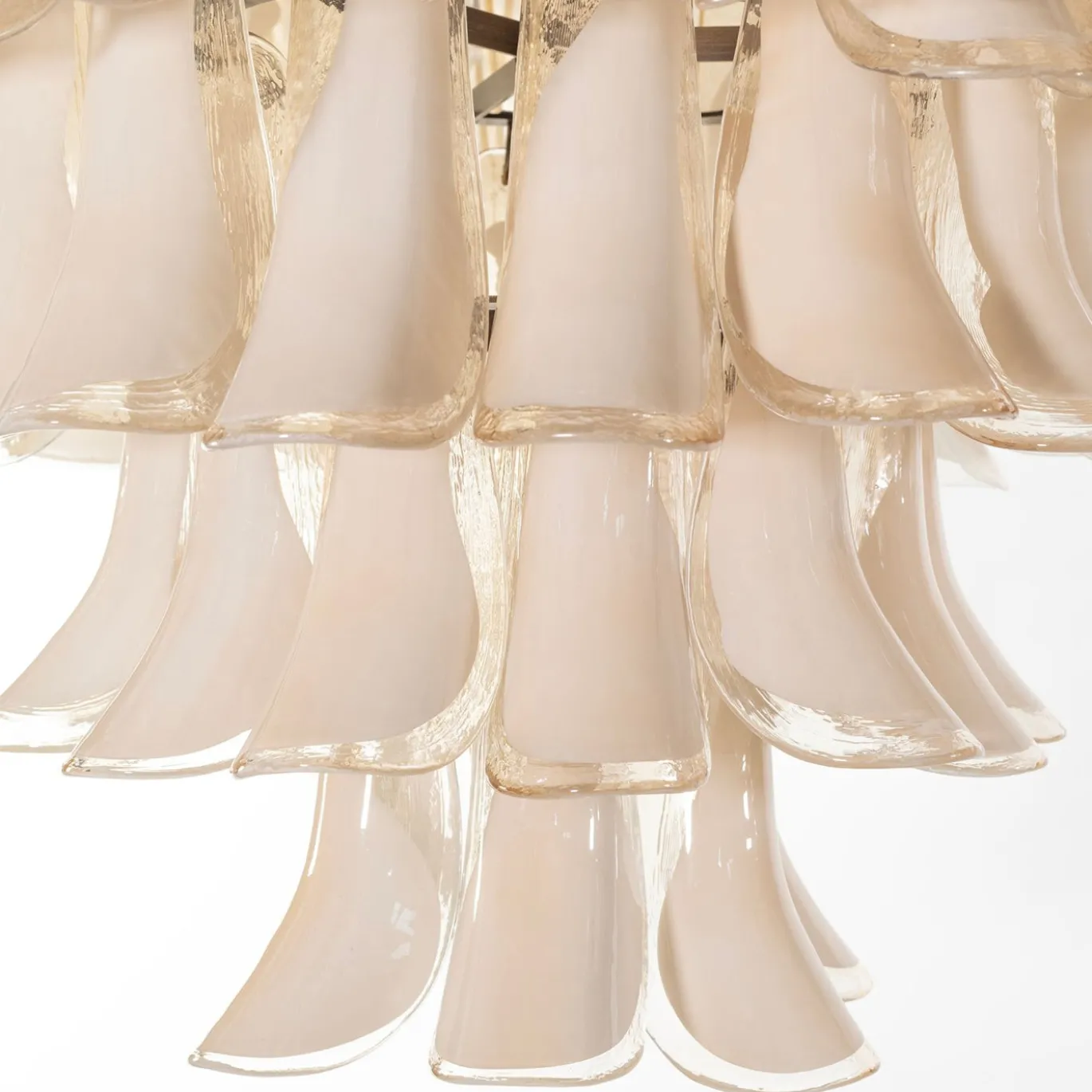 Lampadario Artemide Avorio in cristallo