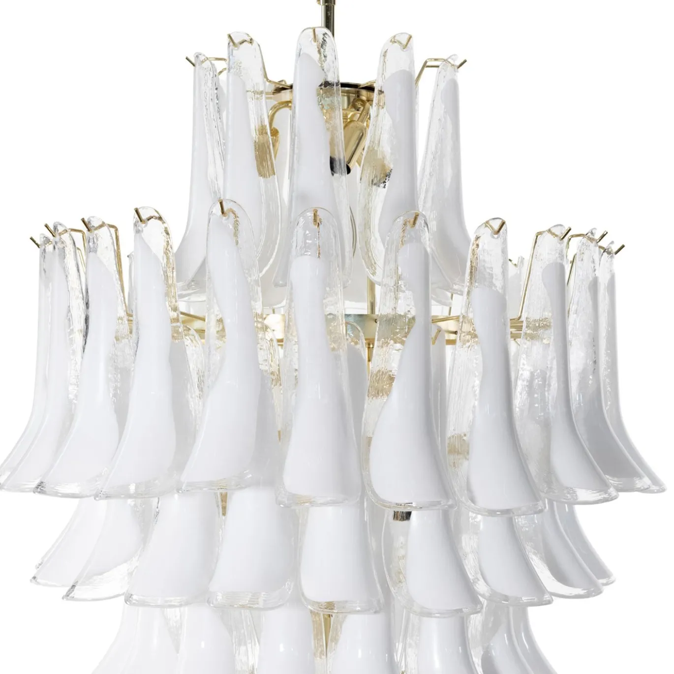 Lampadario Artemide Heritage in vetro bianco